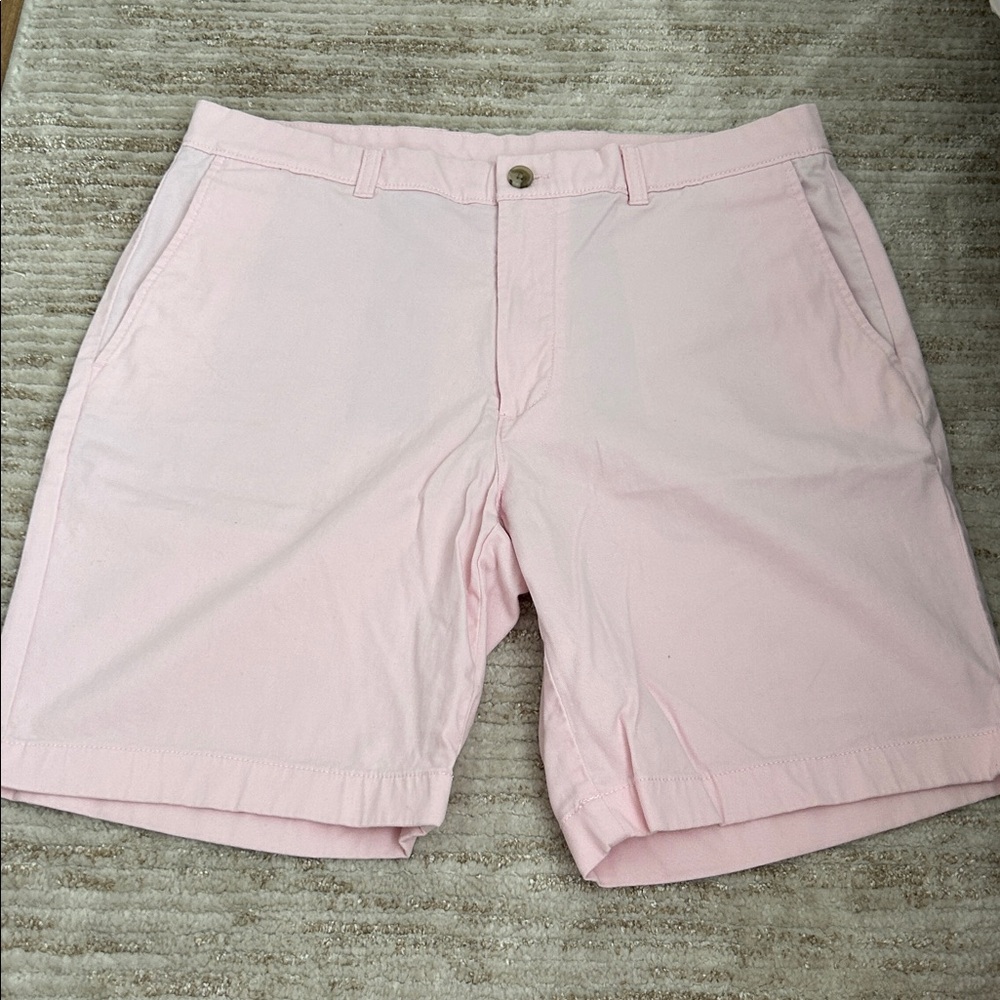 Roundtree & Yorke Light Pink Flat Front Shorts